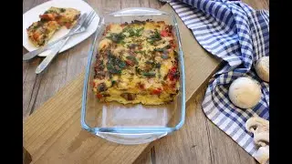 Картофельная ЗАПЕКАНКА с грибами и болгарским перцем