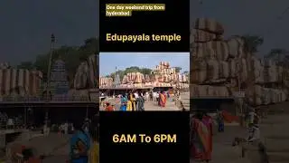 one day weekend trip from hyderabad #medak #weekendtrip #edupayalatemple #medakchurch #medakfort