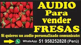 Audio para vender Fresa
