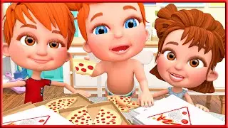 Canção de pizza | Canções para crianças | Momo Cartoon School Teather Português