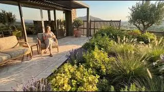 3D Landscape Render Mediterranean Courtyard