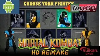 Box64Droid: Mortal Kombat 1 HD/ Wine 8.0 Proton/ Poco F3