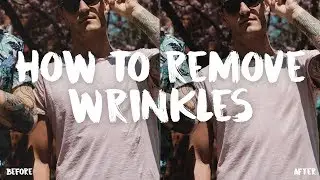 How to remove wrinkles out of clothes - Photoshop CC Tutorial