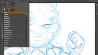 Sketching A Cartoon Cat