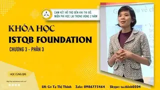 GV Tạ Thị Thinh chuyên đào tạo và tổ chức thi ISTQB foundation và advance level ở 3 miền HN, DN, HCM