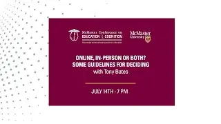 Education & Cognition Public Lecture with Dr. Tony Bates