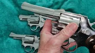 Vintage Rossi-Taurus Revolvers models 605 model 82 and model 88.