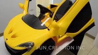 Ride-On Toy McLaren P1 Assembly Guide