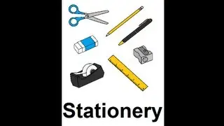 Learn English - Lesson #31: Stationery - Singular and Plural, Pronunciation
