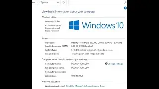 Cum accesezi vechiul System Properties pe Windows 10