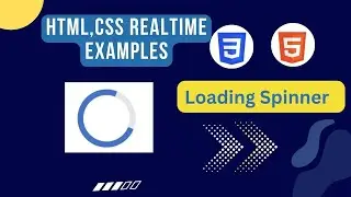 CSS Loading  Animation  on page redirection | CSS Loaders | CSS  Animation on load | CSS Preloaders