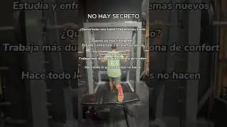 No hay secreto. Es 90% esfuerzo #motivation