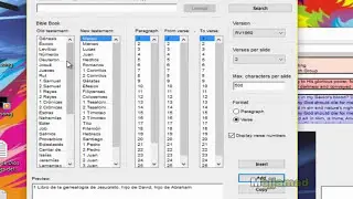 OpenSong instala Biblias
