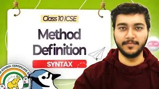 Method Definition in Java | ICSE Class 10
