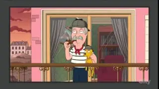 Pan up, pan down, french song, the end.