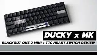 Ducky One 2 Mini BLACKOUT + TTC Heart Switch Review!