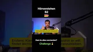 German B2 🇩🇪| Listening Comprehension 