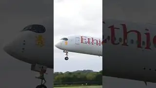 Ethiopian A350-900 Departure 🛫 📸 #shorts