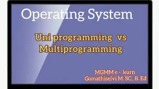 Uniprogramming and Multiprogramming in OS... tamil