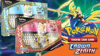 Pokémon TCG: Crown Zenith Shiny Zacian & Zamazenta Premium Figure Collection opening