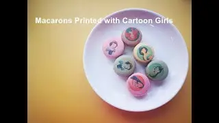 Print Edible Cartoon Images on the Macarons