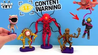 CONTENT WARNING with Clay 😬 Starfish, EyeGuy, Bomber, Screamer and The Monolith