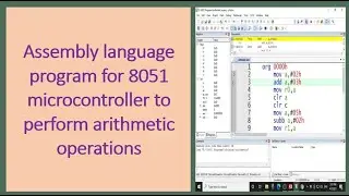 8051 Program for addition, subtraction, multiplication and division