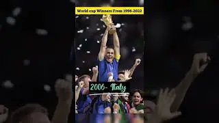 Fifa World cup Winners From 1998-2022 🔥🥳 | #youtube #shorts #messi