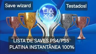 LISTA DE JOGOS PLATINA INSTANTÂNEA PS4 E PS5 TESTADOS 100%!