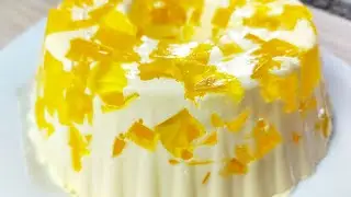 Only 2 INGREDIENTS easy and economical dessert❤with gelatin