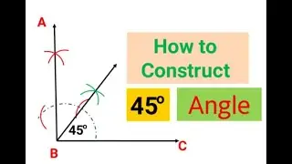 How to draw 45 degree angle