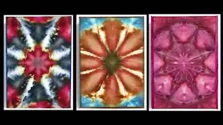 A Virtual Ice Dyed Art Exhibit