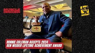 Ronnie Coleman Accepts 2024 Ben Weider Lifetime Achievement Award