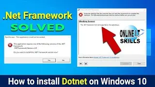 [Solved] How to fix .NET Framework 4.8 on Windows 10 | Update Windows 10 #onlineitskills #flutter