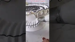 Dual tone colour border karna bahut hi easy hai😍.#shortsfeed #cakedesign #trending #cakeidea #trends