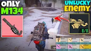 Play with only Legendary M134 shocking Ending🤔 | PUBG METRO ROYALE 