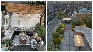 HOME DECOR MODERN ROOFTOP TERRACE DESIGNS 2022 | ROOFTOP GARDEN | HOUSE EXTERIOR TERRACE DESIGNS