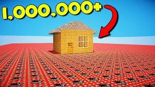 СКОЛЬКО НУЖНО ДИНАМИТА, ЧТОБЫ ВЗОРВАТЬ ЭТОТ ДОМ В MINECRAFT!? ПРОХОЖДЕНИЕ КАРТЫ В МАЙНКРАФТ!