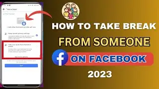 How To Temporarily Block Someone on Facebook| Take break from someone 2023