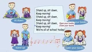 Song (actions) Stand up, Sit down,...