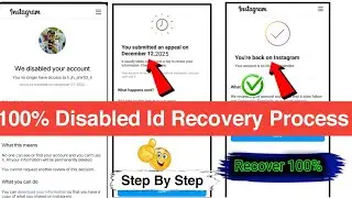 We Disabled Your Account Instagram Disabled Account Recovery 2026 How to Recover Disabled Instagram 