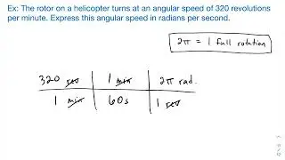 How To Convert rpm to Radians per Second