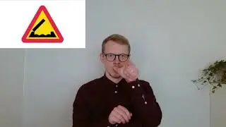 A6. Varning för bro - Teckenspråk
