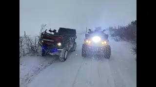 Quad dans la neige
