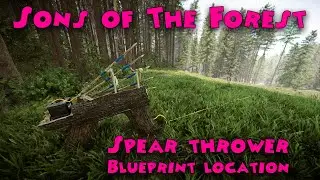 Sons of The Forest - Spear Thrower Trap (blueprint location)