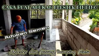 BUAT ADUKAN PLESTER DINDING HEBEL