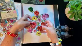 Fabulous, Sticky Stickers! (Soft Spoken version) Adding spring & summer stickers to album! ASMR