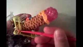 RAINBOW LOOM Урок 14 Весёлый 3Д карандаш на станке