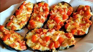 These are the easiest and most delicious eggplants Oven baked eggplants with tomatoes and mozzarella