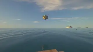 oh to be a bee bathing in the ocean in minecraft